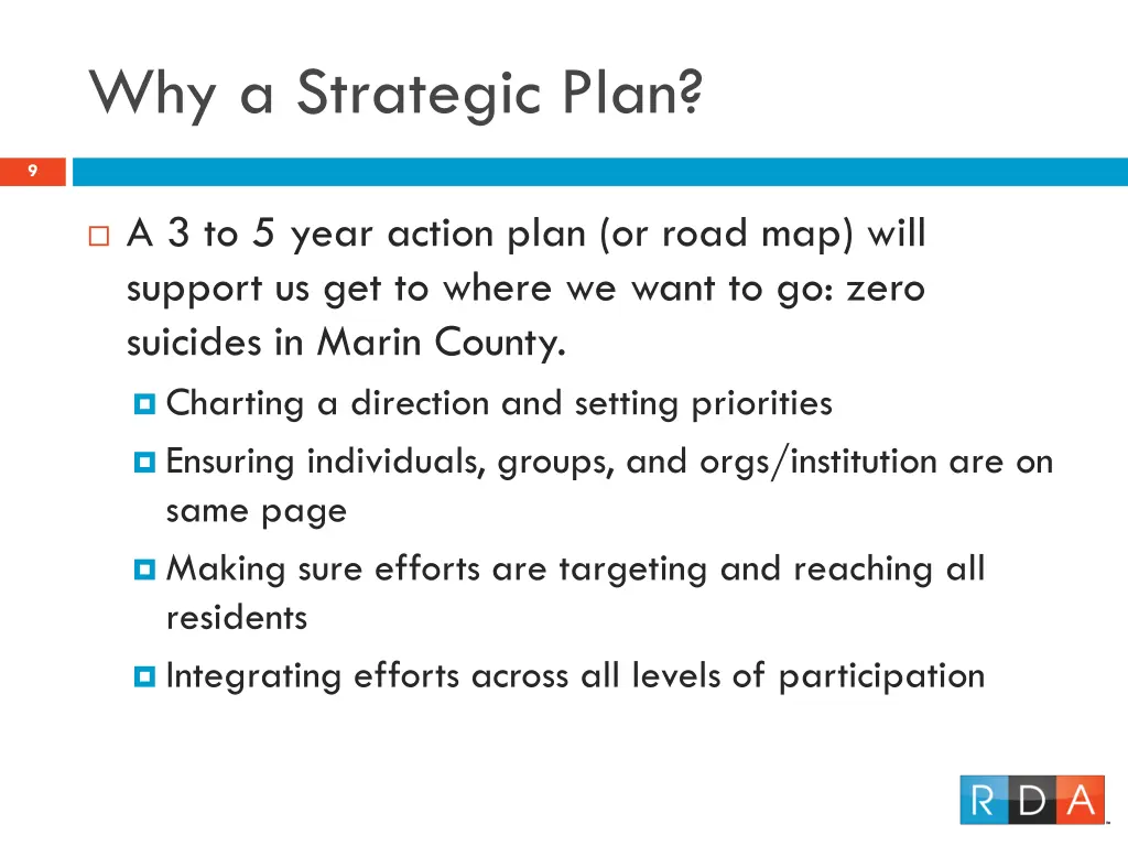 why a strategic plan