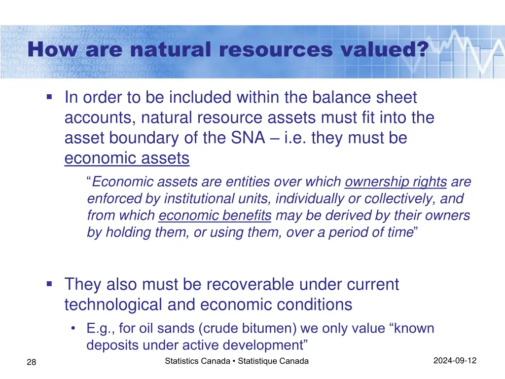 how are natural resources valued