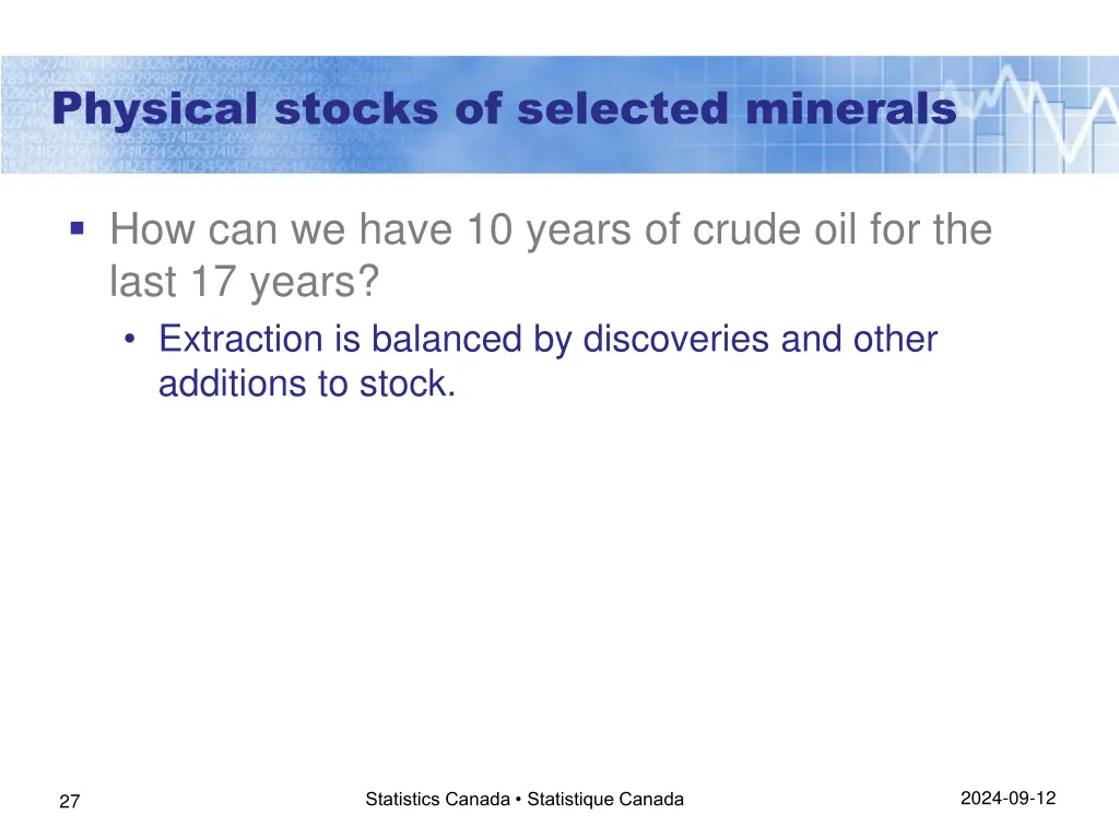 physical stocks of selected minerals 1