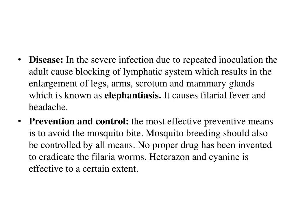 disease in the severe infection due to repeated