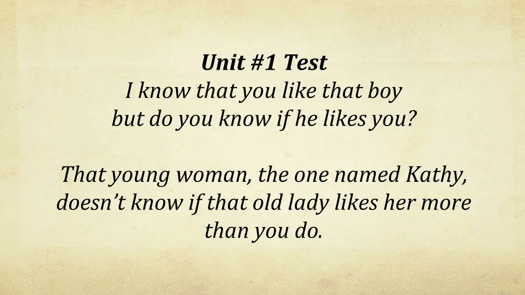 unit 1 test