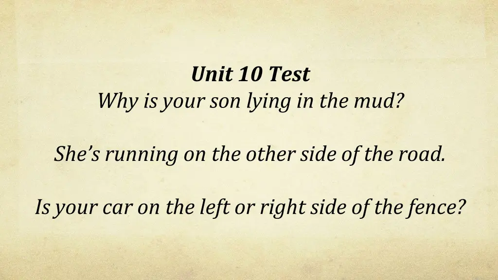 unit 10 test