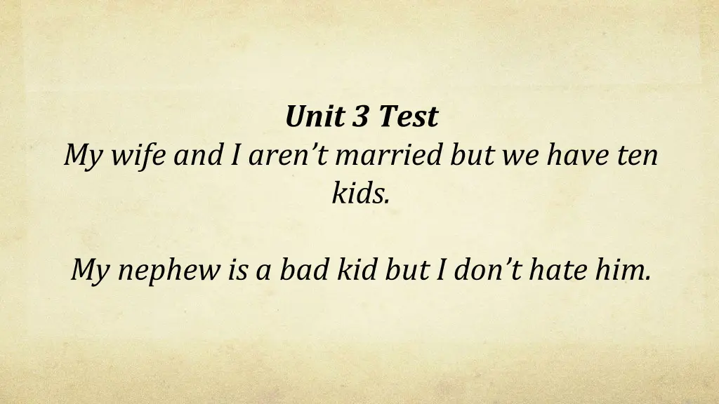 unit 3 test