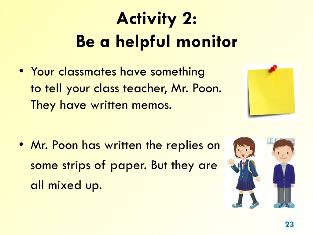 activity 2 be a helpful monitor 1