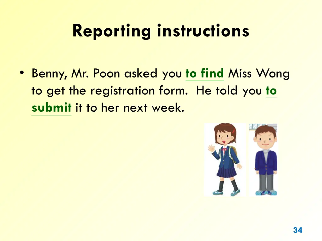 reporting instructions 1