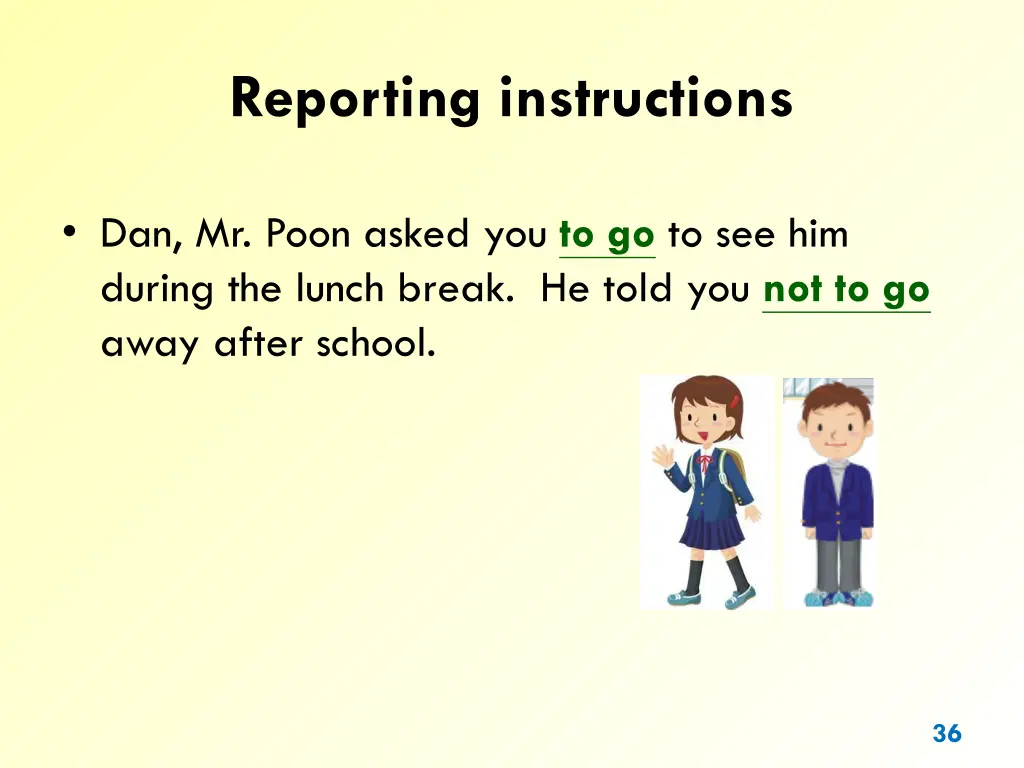 reporting instructions 3