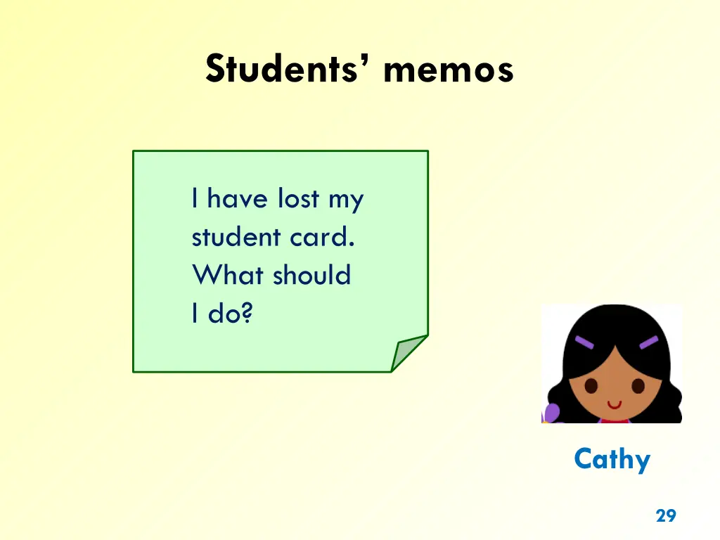 students memos 2