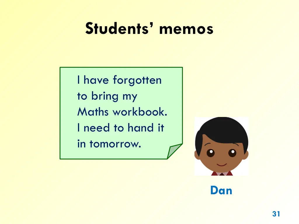 students memos 3