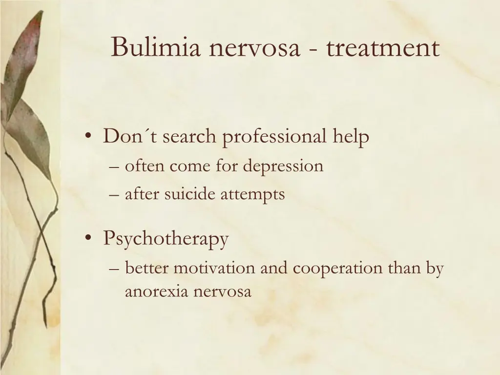 bulimia nervosa treatment