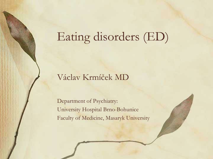 eating disorders ed