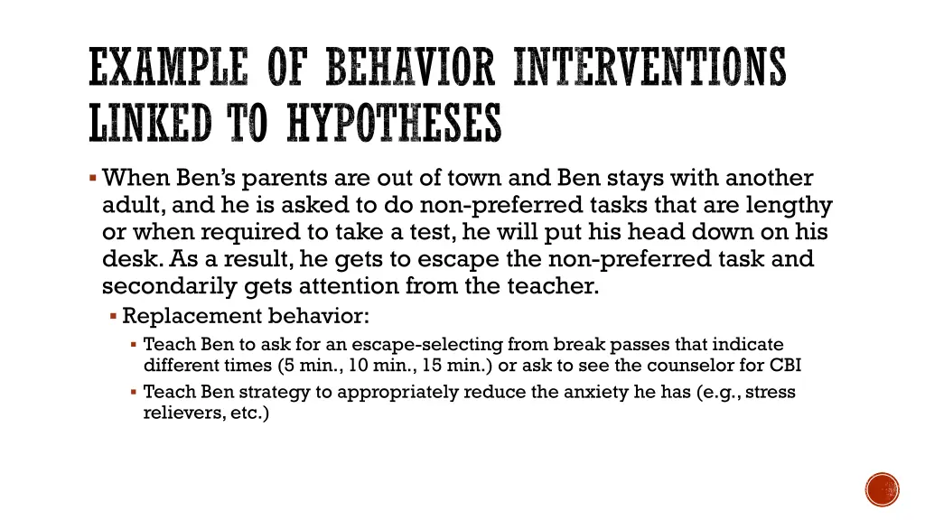 example of behavior interventions linked 1