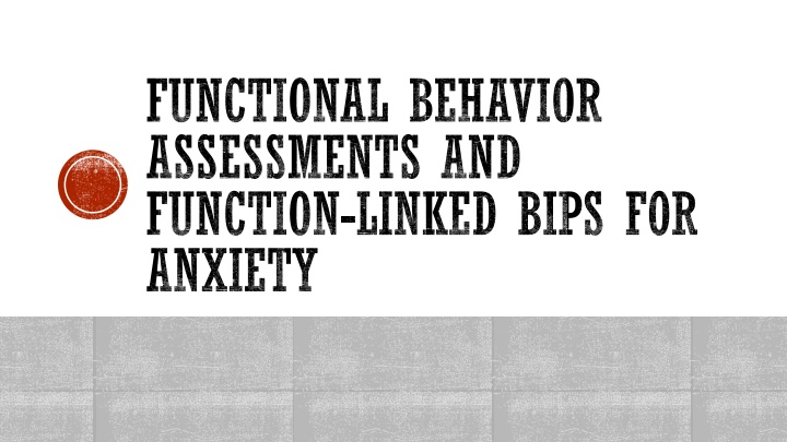 functional behavior assessments and function