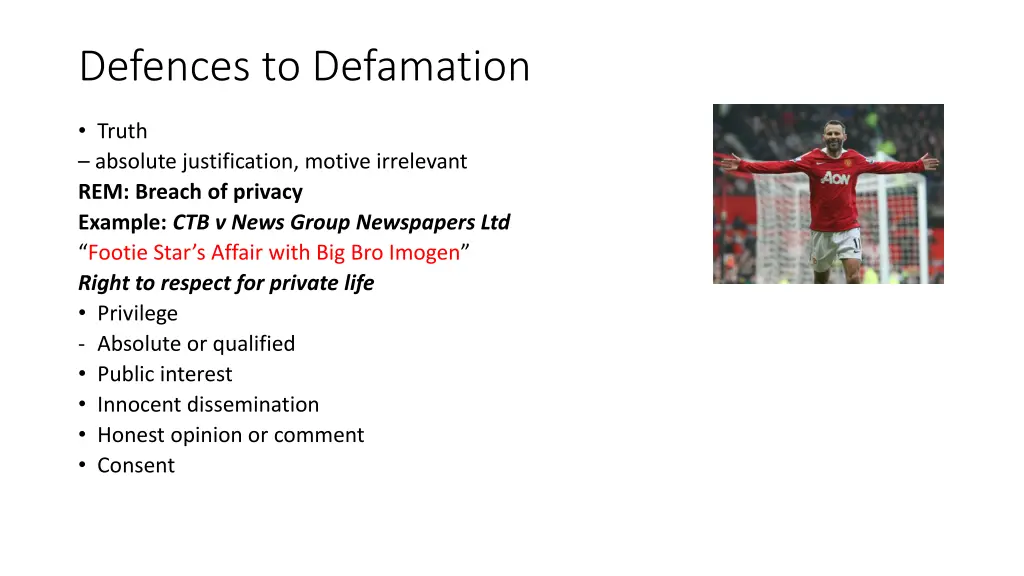 defences to defamation