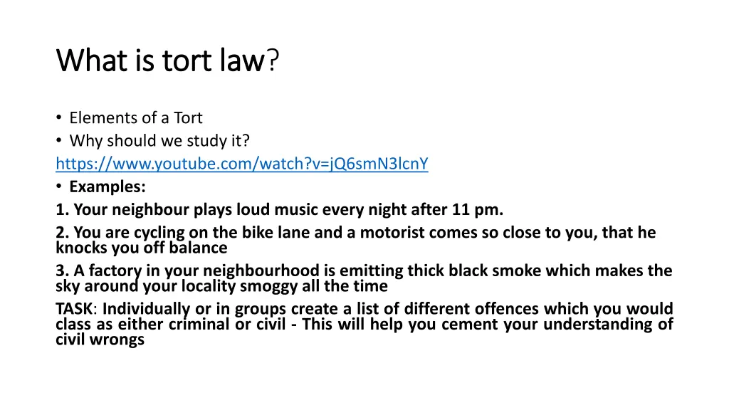 what is tort law what is tort law