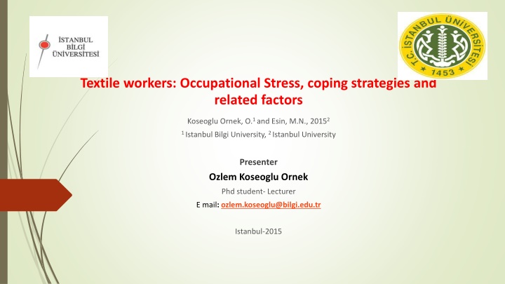 textile workers occupational stress coping