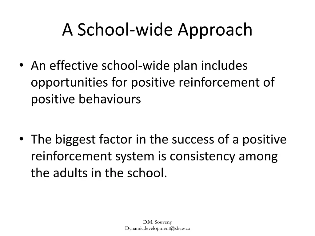 a school wide approach