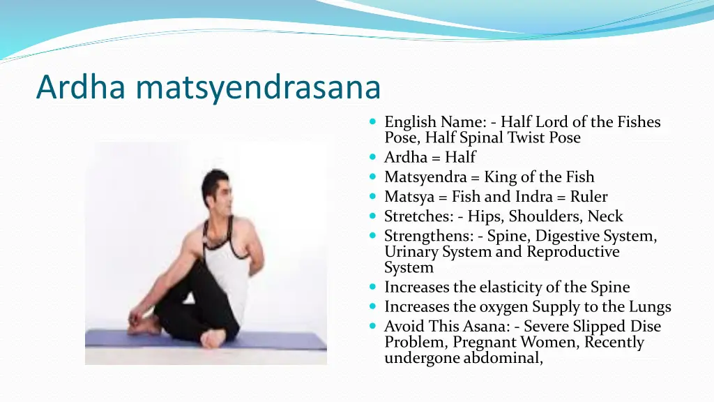 ardha matsyendrasana