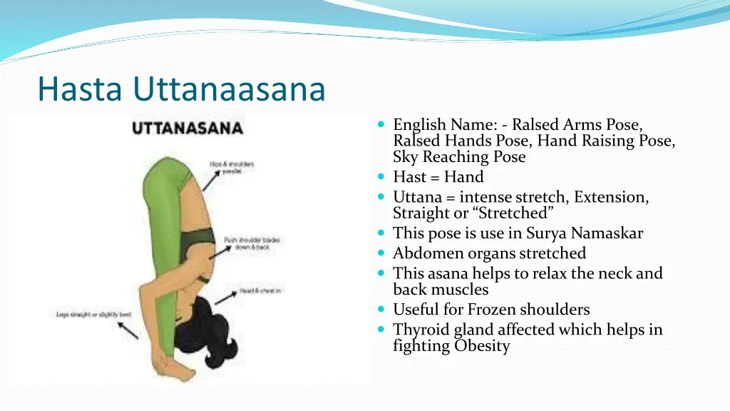 hasta uttanaasana