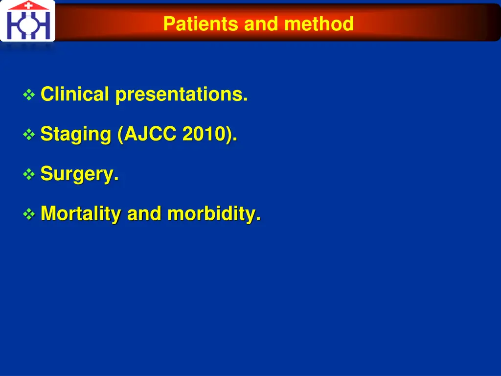 patients and method 1