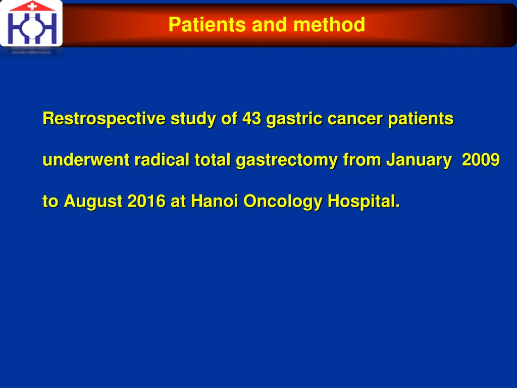 patients and method