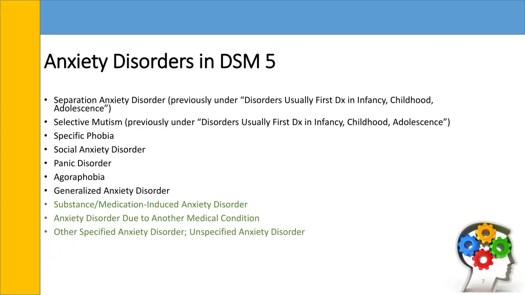 anxiety disorders in dsm 5 anxiety disorders