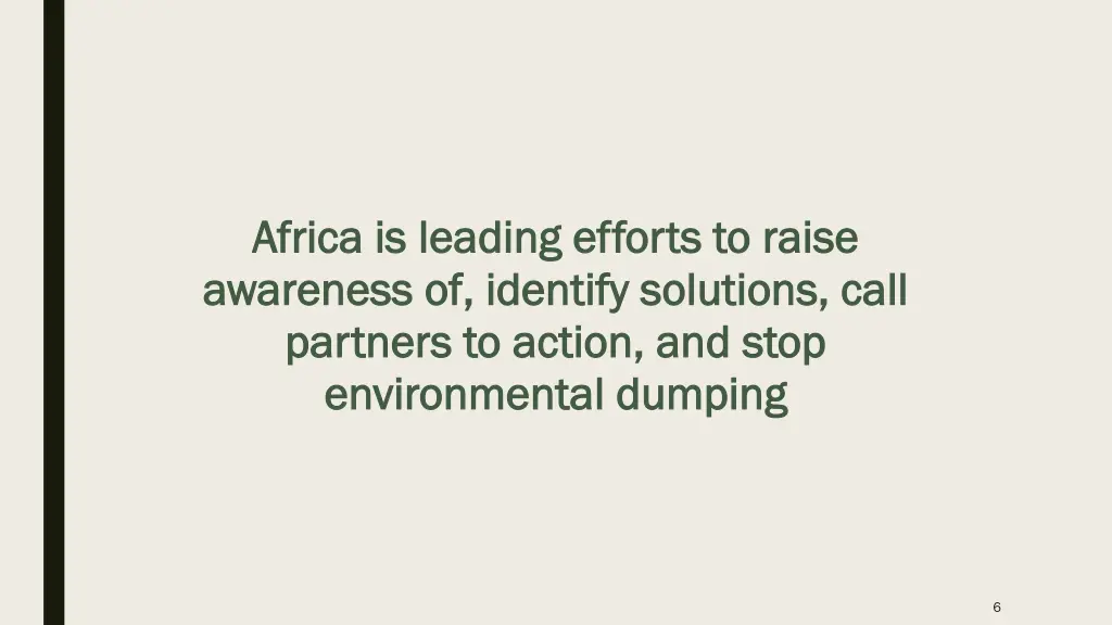 africa is leading efforts to raise africa