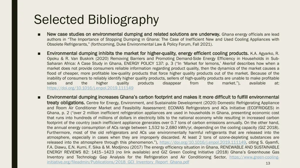 selected bibliography