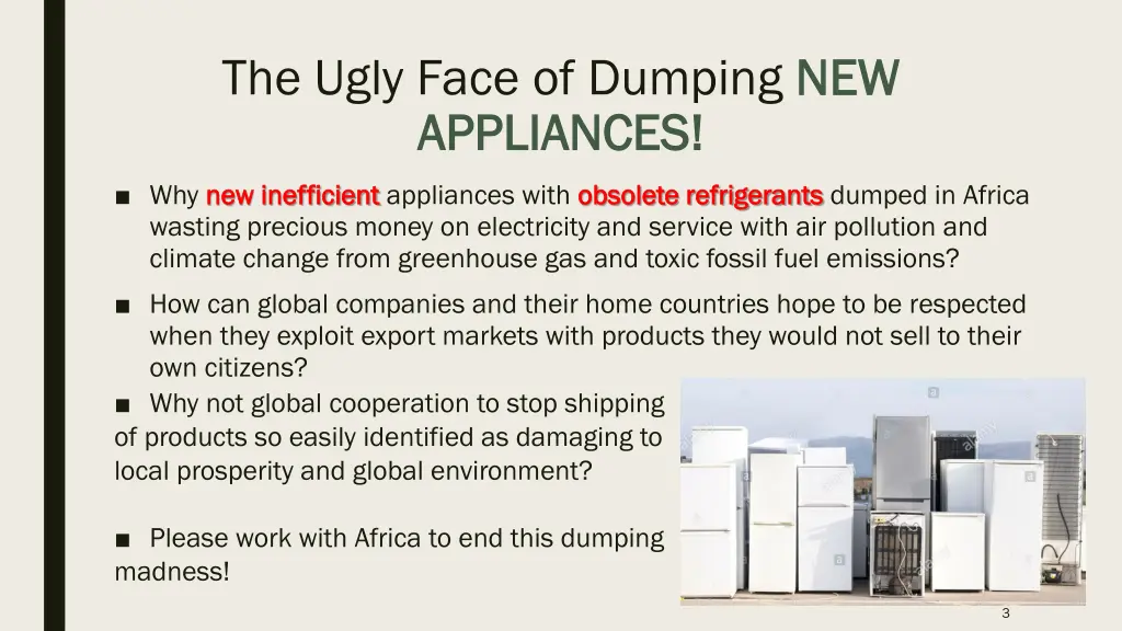 the ugly face of dumping new appliances appliances