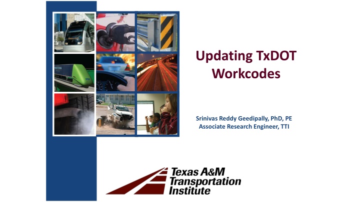 updating txdot workcodes