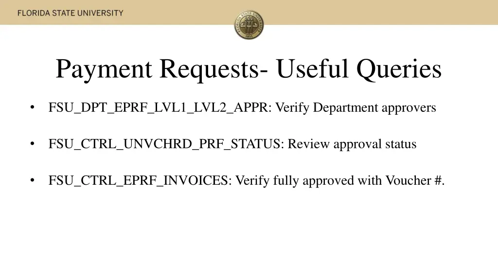 payment requests useful queries