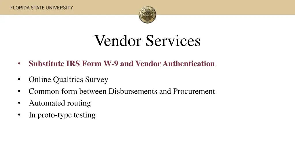 vendor services