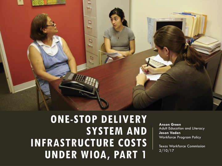 one stop delivery system and infrastructure costs