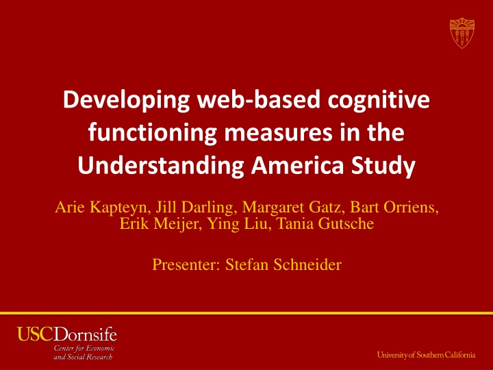 developing web based cognitive functioning