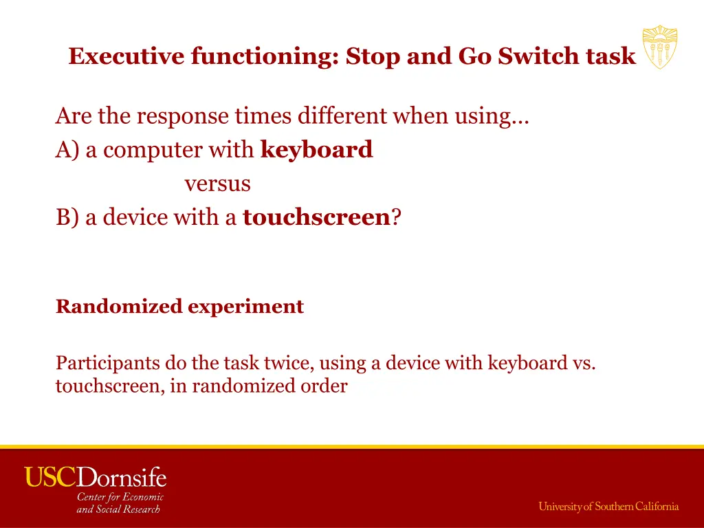 executive functioning stop and go switch task 2