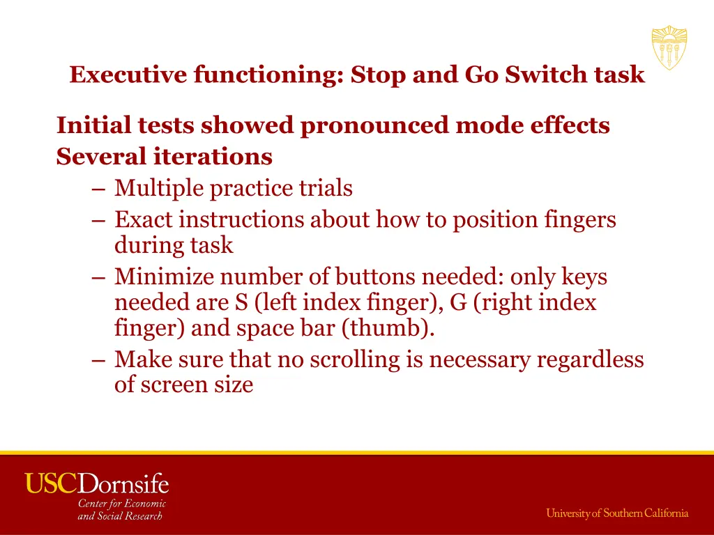 executive functioning stop and go switch task 3