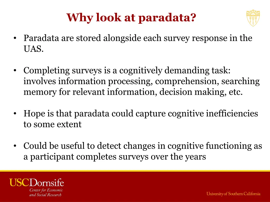 why look at paradata