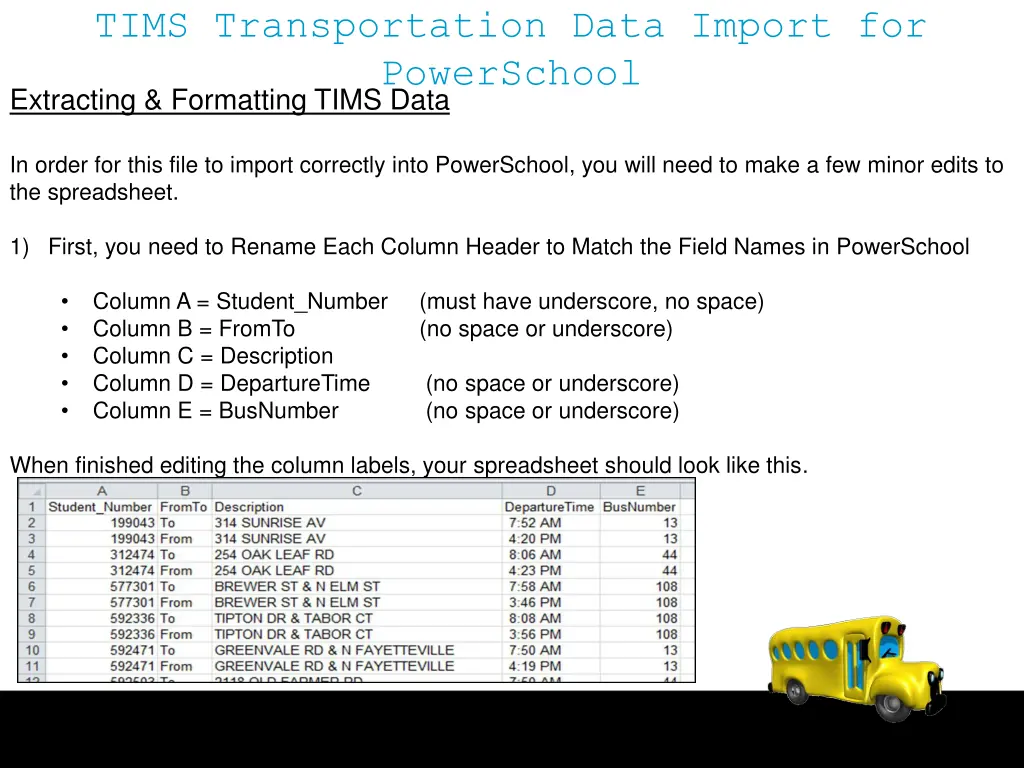 tims transportation data import for powerschool 6