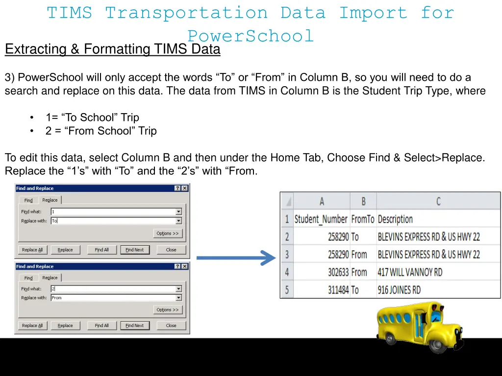 tims transportation data import for powerschool 9