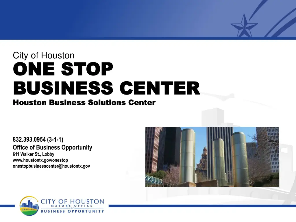 city of houston one stop one stop business center