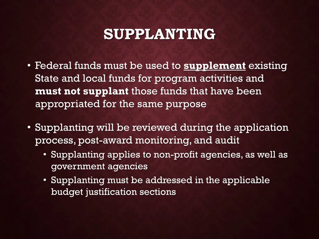 supplanting