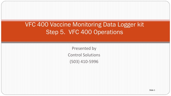 vfc 400 vaccine monitoring data logger kit step