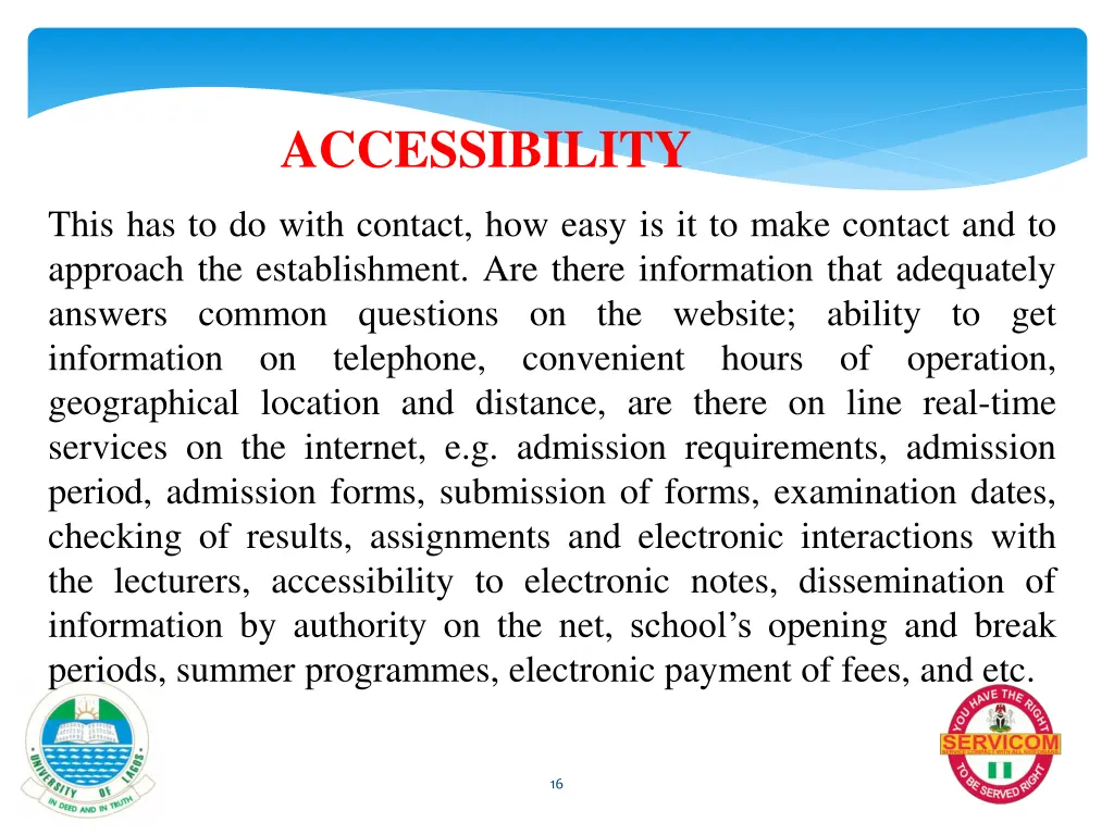 accessibility