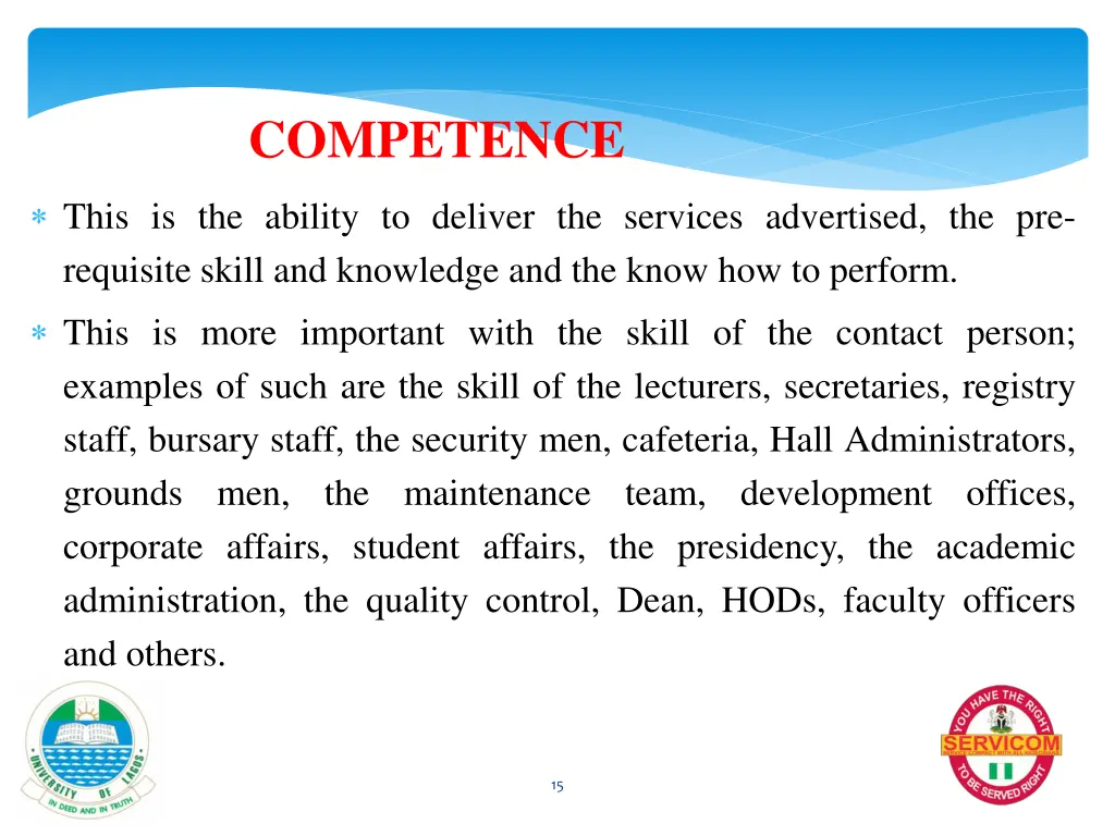 competence