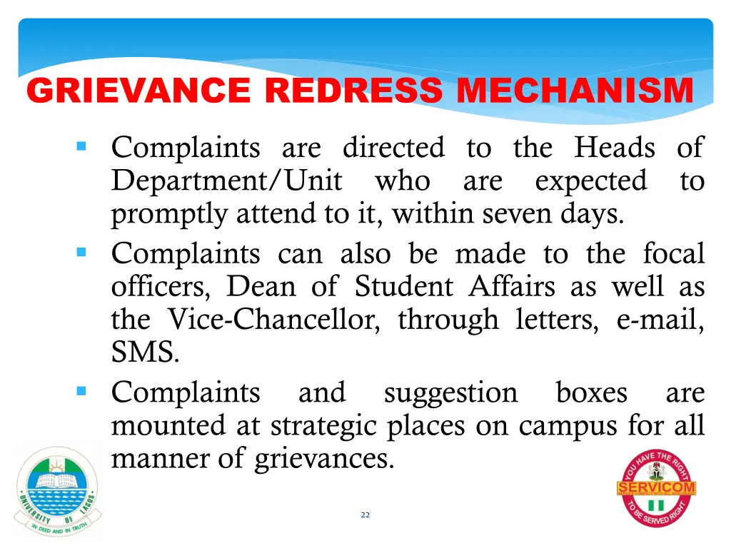 grievance redress mechanism