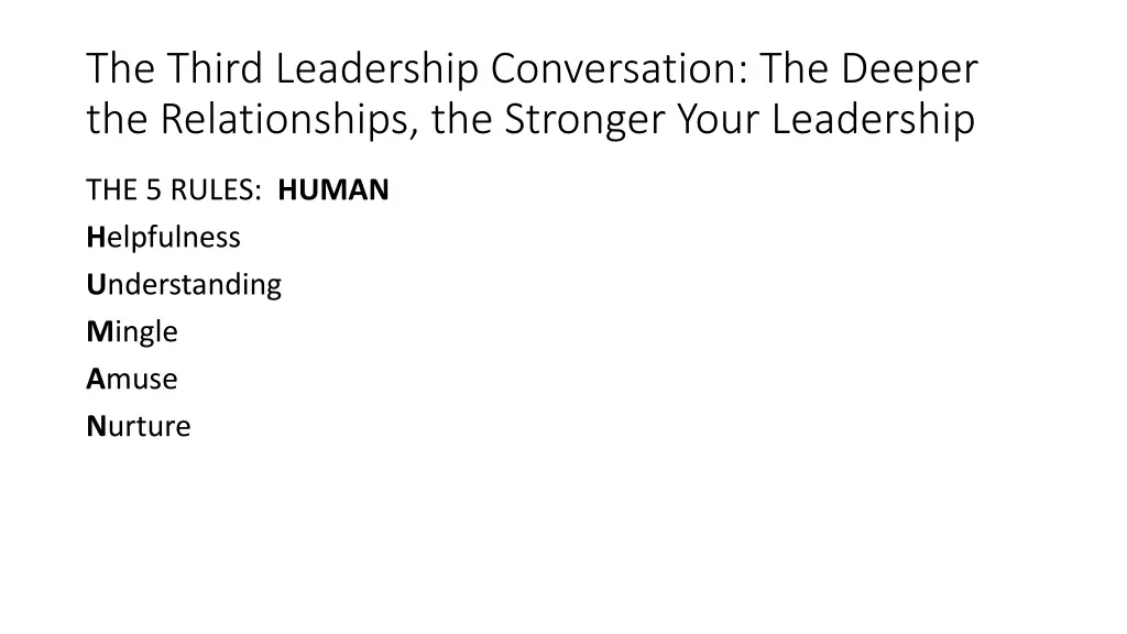 the third leadership conversation the deeper