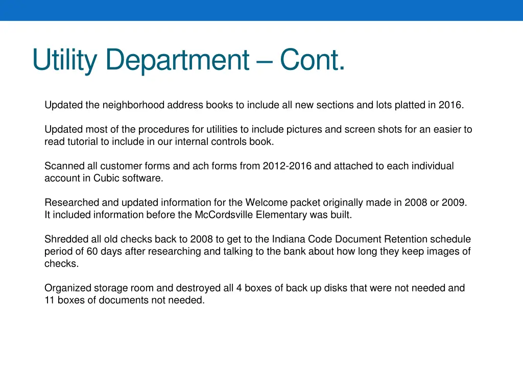 utility department cont 1