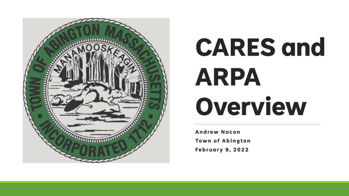 cares and arpa overview