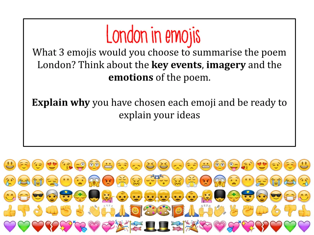 what 3 emojis would you choose to summarise