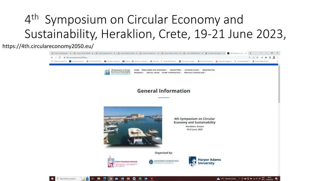 4 th symposium on circular economy