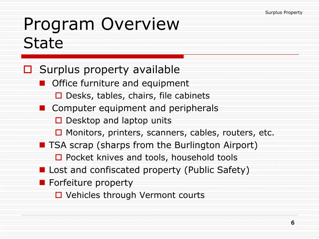 surplus property 4